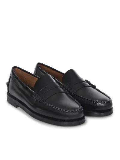 Sebago Black Pull-on Loafers