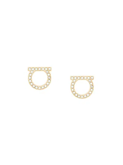 Ferragamo Salvatore  Gancini Crystals Earrings - L Accessories