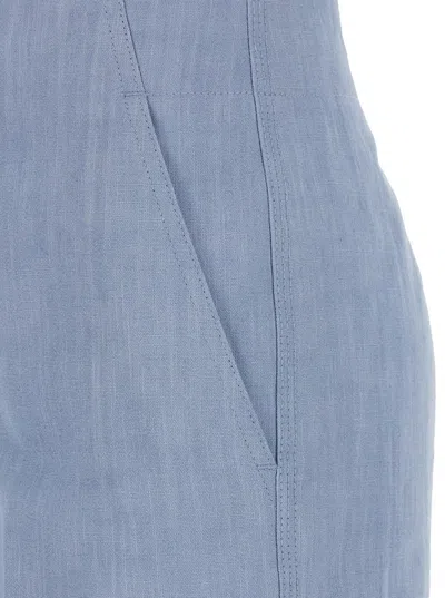 Seafarer 'colorado' Light Blue Pants With Maxi Pocket Applied On The Back In Fabric  Woman