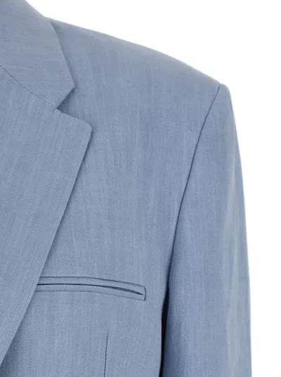 Seafarer Light Blue Jacket With Classic Lapels And Chest Pocket In Fabric Woman