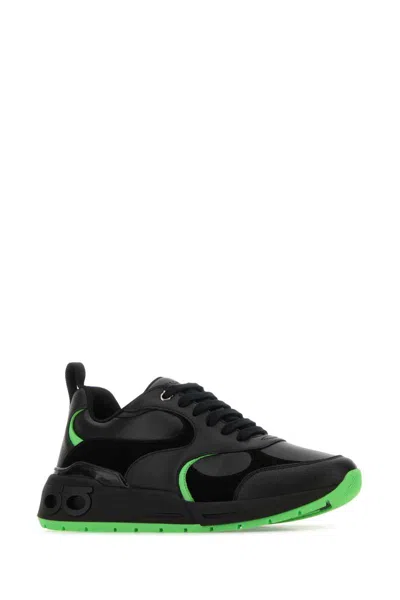 Ferragamo Logo-embossed Leather Sneakers
