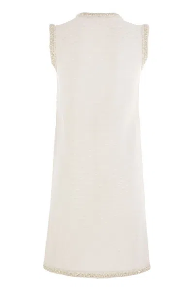 Fabiana Filippi Knitted Mini Dress With Sequin Edging