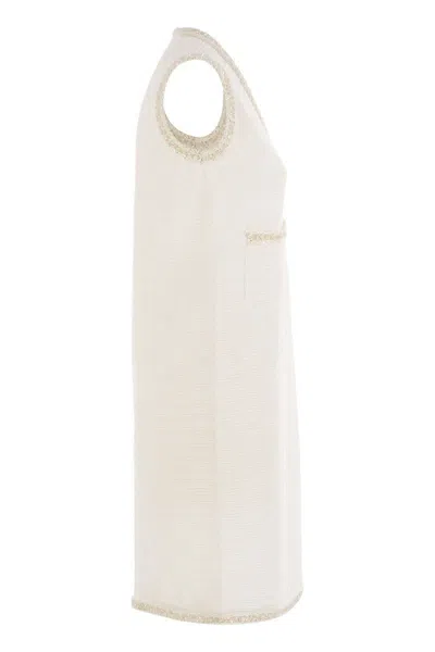 Fabiana Filippi Knitted Mini Dress With Sequin Edging