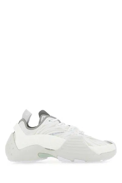 Lanvin Flash-x Mesh Upper Sneakers With Textured Panels