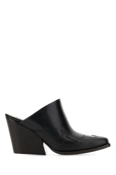 Stella Mccartney Square-toe Cuban-heel Mules