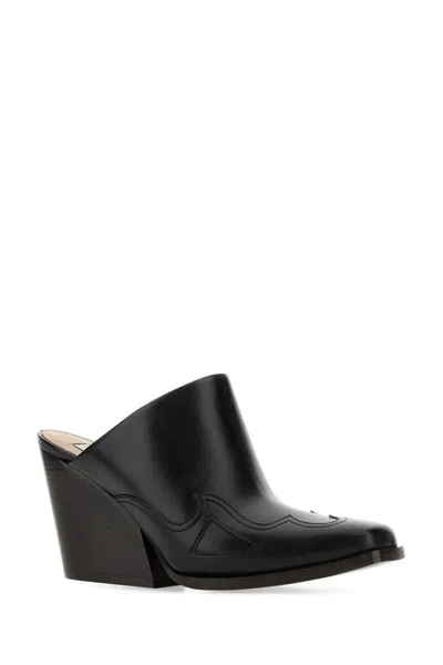 Stella Mccartney Square-toe Cuban-heel Mules