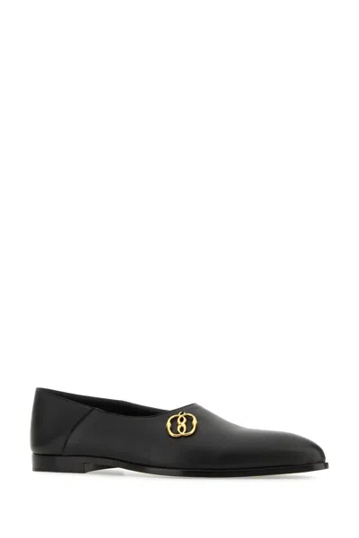 Bally Emblem Leather Balllerina Shoes