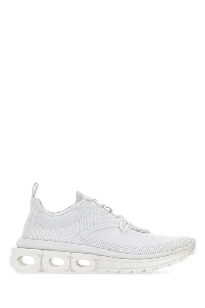 Ferragamo Nima Skin Leather Running Sneakers
