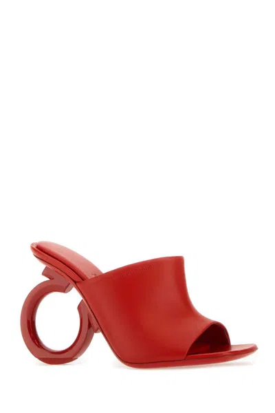 Ferragamo 70mm Open-toe Sculpted-heel Mules