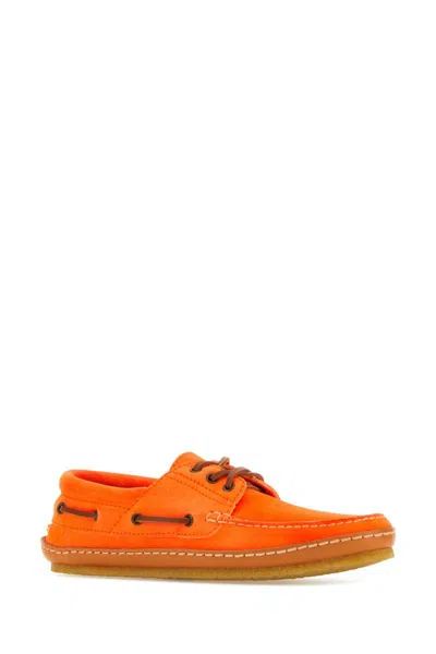 Saint Laurent Men's Fluo Suede Ashe Loafers