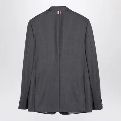 Thom Browne Grey Single-breasted Jacket In Wool Men