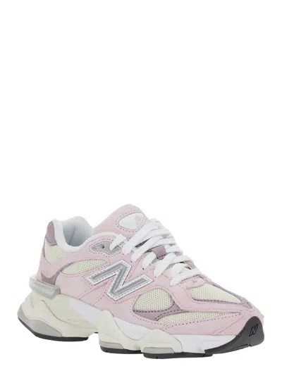 New Balance '9060' Pink Sneaker With Side Logo And Chunky Sole