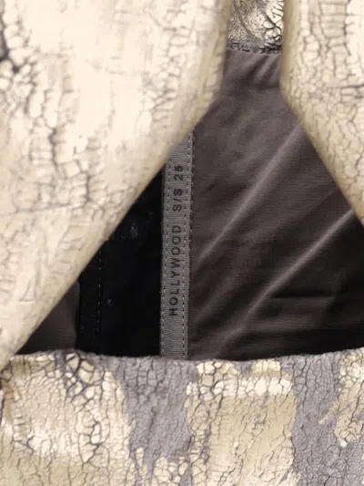 Rick Owens Coated Denim Top With Front Cut-out Neckline