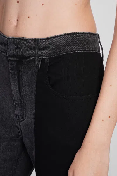 Mugler Jeans In Black Cotton
