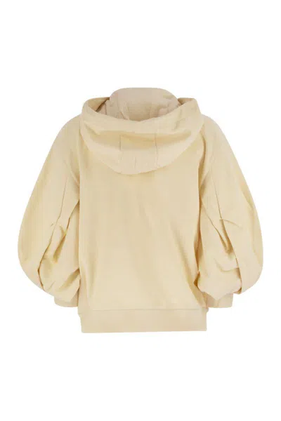Moncler Women Cotton Sweatshirt With Hood And Zip