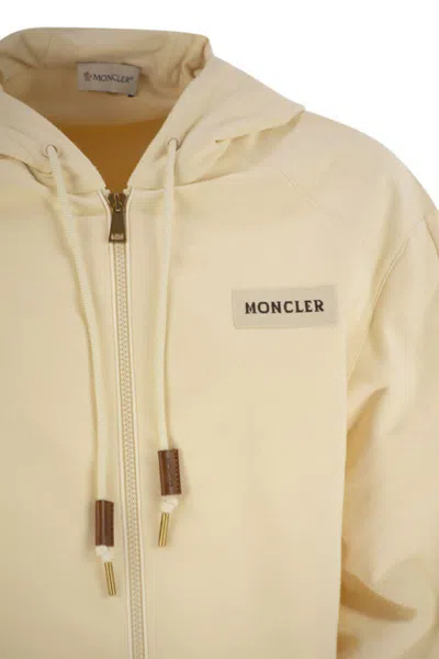 Moncler Women Cotton Sweatshirt With Hood And Zip