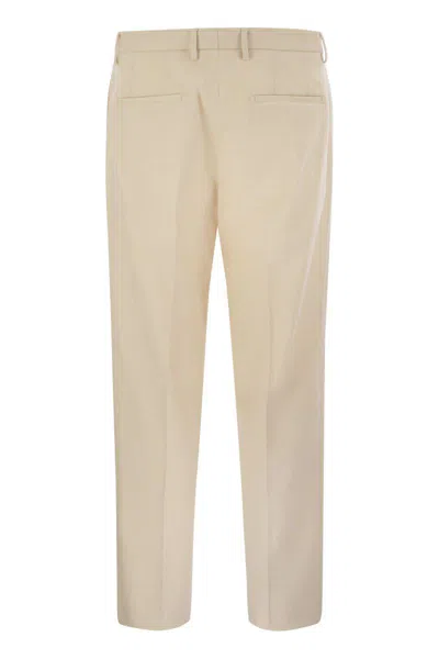 Shop Tagliatore Stretch Cotton-blend Trousers