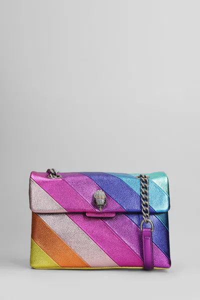 Kurt Geiger London Kensington Leather Convertible Shoulder Bag In Pink Multi