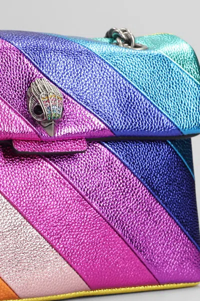 Kurt Geiger London Kensington Leather Convertible Shoulder Bag In Pink Multi