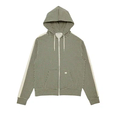 Pre-owned Wales Bonner Power Hoodie 'beige/dark Green/brown'