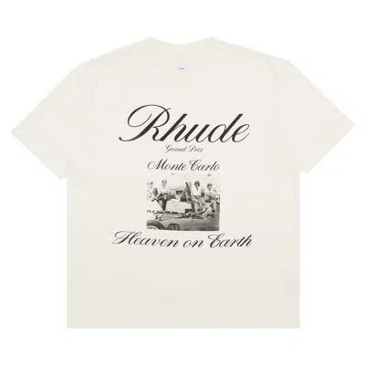 Pre-owned Rhude Heaven On Earth Tee 'vintage White'
