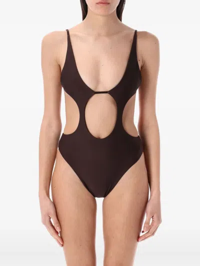 Swim By Di High-rise One-piece Swimwear With Front Cut-out