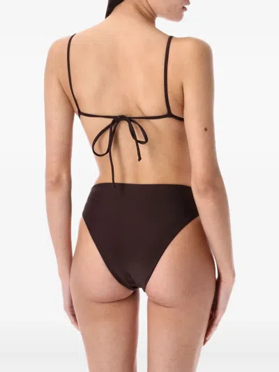 Swim By Di High-rise One-piece Swimwear With Front Cut-out