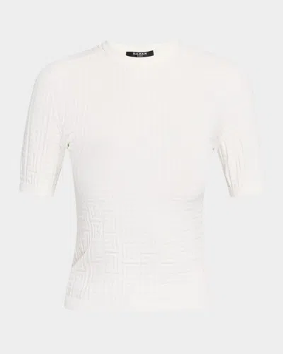 Balmain Monogram Knit Top