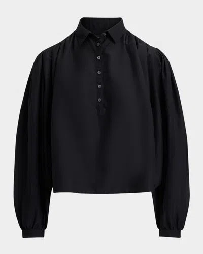 Polo Ralph Lauren Puffed-sleeve Button-up Shirt