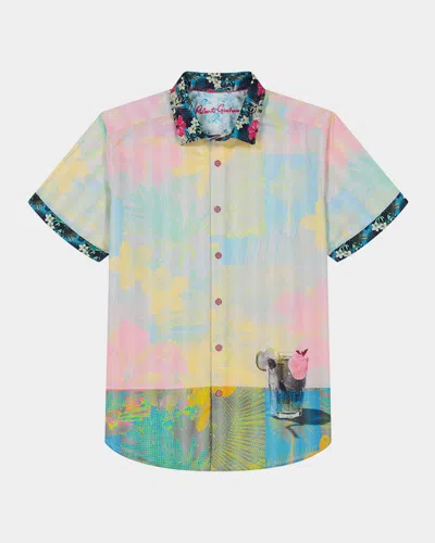 Robert Graham Haze Short Sleeve Button Down Shirt