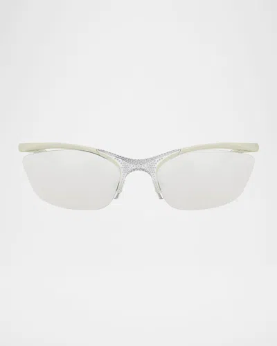 Fendi Signature Crystal Cat-eye Sunglasses