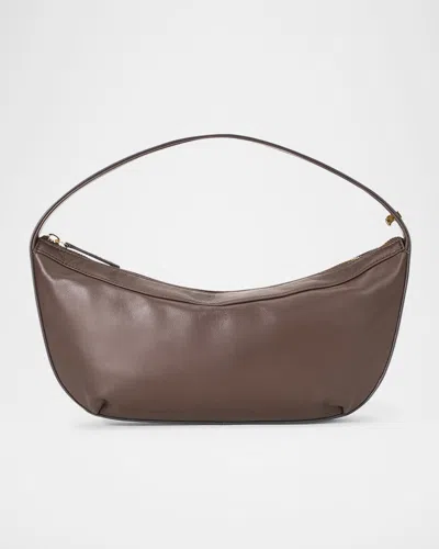 Staud Demy Zip Leather Shoulder Bag