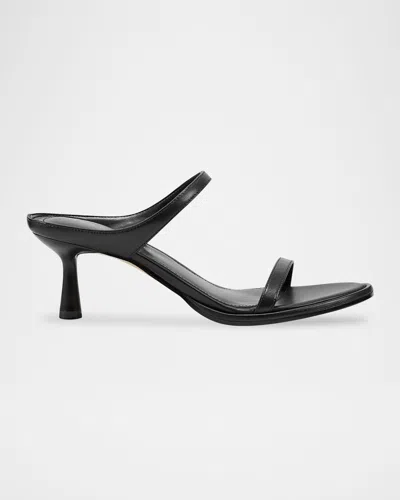 Marc Fisher Ltd Alonde Snake-embossed Leather Slide Sandals