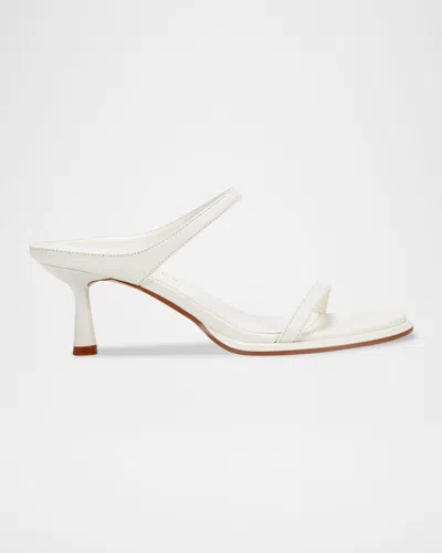 Marc Fisher Ltd Alonde Snake-embossed Leather Slide Sandals