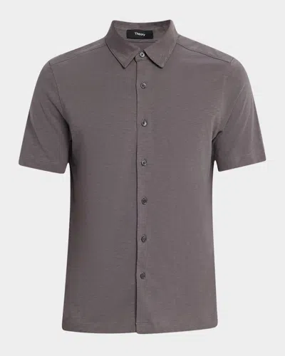 Theory Noran Cotton Regular Fit Button Down Shirt