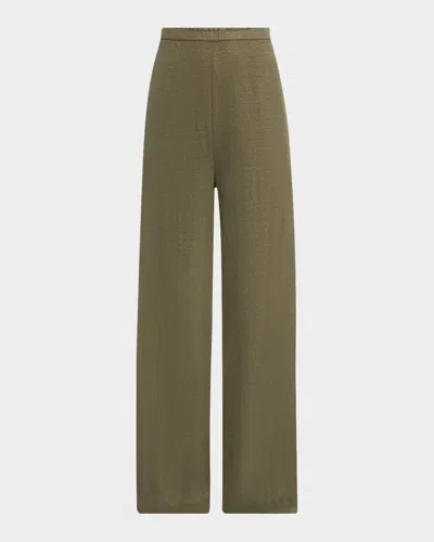 Majestic Wide-leg Stretch Linen Lounge Pants