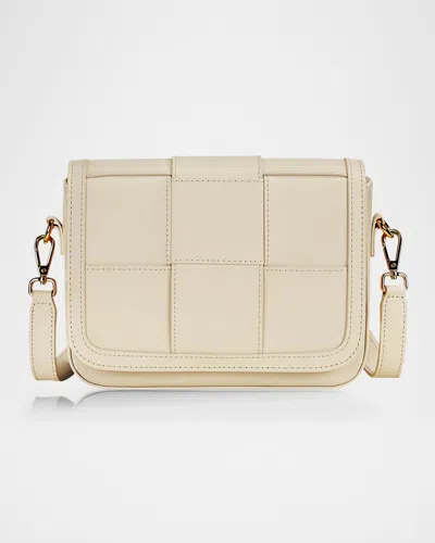 Gigi New York Lily Woven Leather Crossbody Bag