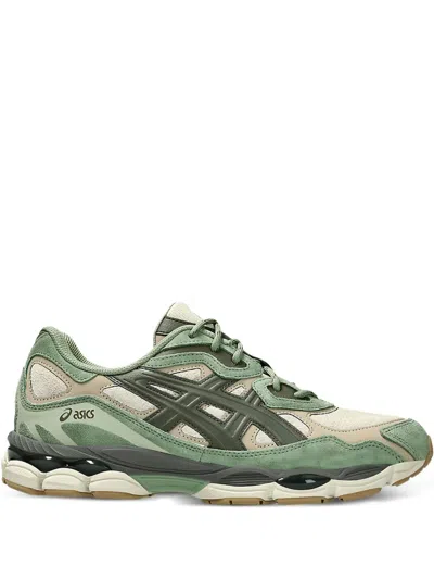 Asics Gel-nyc "feather Grey" Sneakers In Green