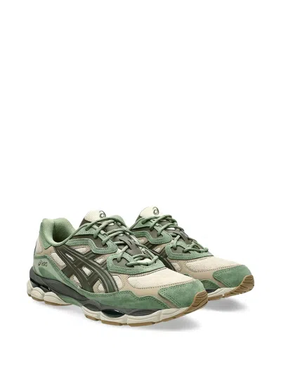 Asics Gel-nyc "feather Grey" Sneakers In Green