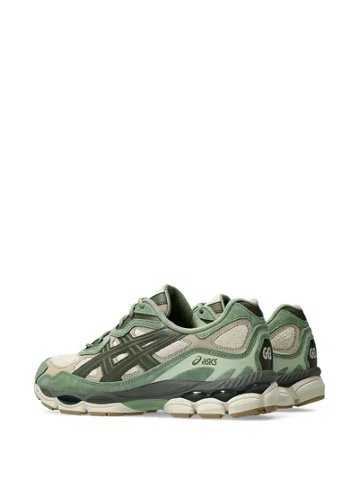 Asics Gel-nyc "feather Grey" Sneakers In Green