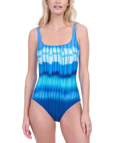 Gottex Golden Hour Square Neck One Piece Swimsuit
