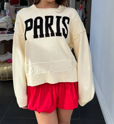 AARON & AMBER PARIS SWEATER IN IVORY 