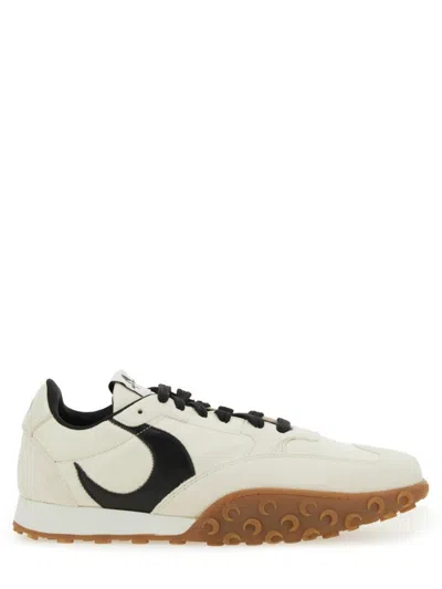 Marine Serre Crescent Moon Suede Panel Sneakers