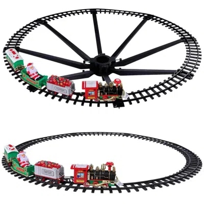 Global Bazaar Electric Train Set Xmas Steam Train Kit With Lights & Sound