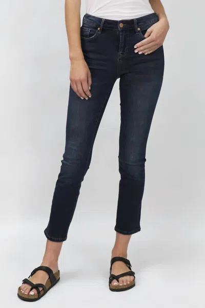 Dear John Denim Blaire High Rise Ankle Straight Leg Jeans In Munich