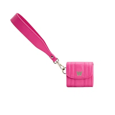 Wolf Women's Mimi Earpods Case With Wristlet In Pink