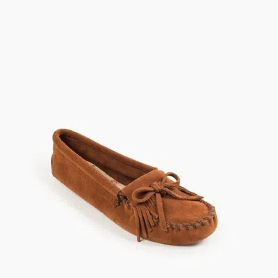 Minnetonka Women's Kilty Softsole Moccasin In Brown