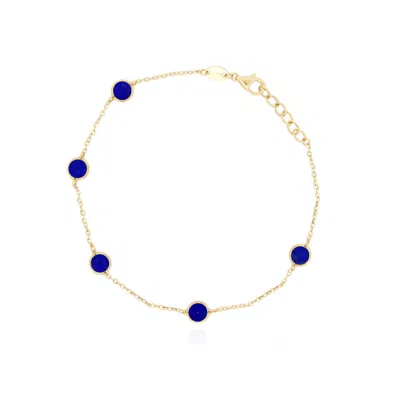 The Lovery Lapis Bubble Chain Bracelet