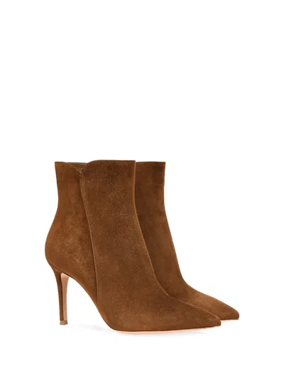 Gianvito Rossi Levy 85 Suede Ankle Boots