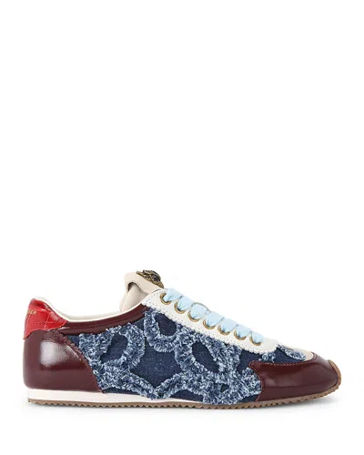 Kurt Geiger Fabric Patent Islington Sneaker In Multi